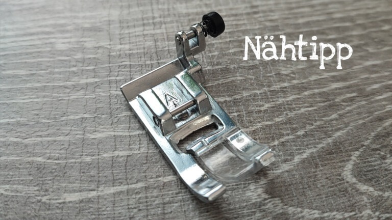Nähtipp - Nähfuß anheben ohne Höhenausgleich