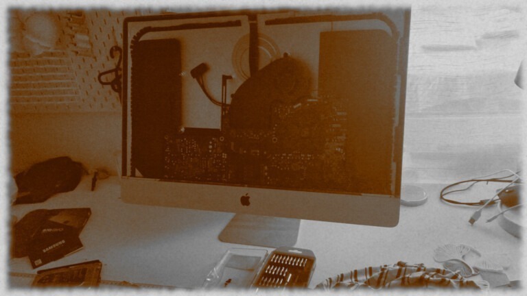 Alles passiert immer Gleichzeitig Kleine Stiche Kaputter iMac