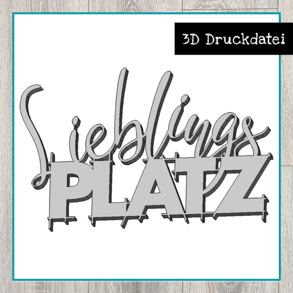 Coverbild 3D Druck Lieblingsplatz