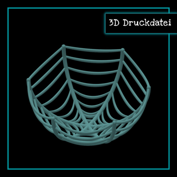 3D Druck Spinnennetz Schale für Halloween