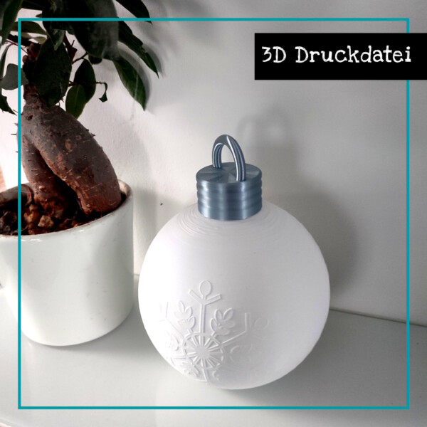 3D Druck Weihnachtsbaumkugellampe