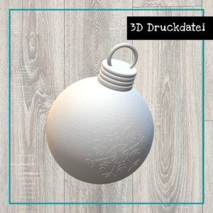 3D Druck Weihnachtsbaumkugellampe