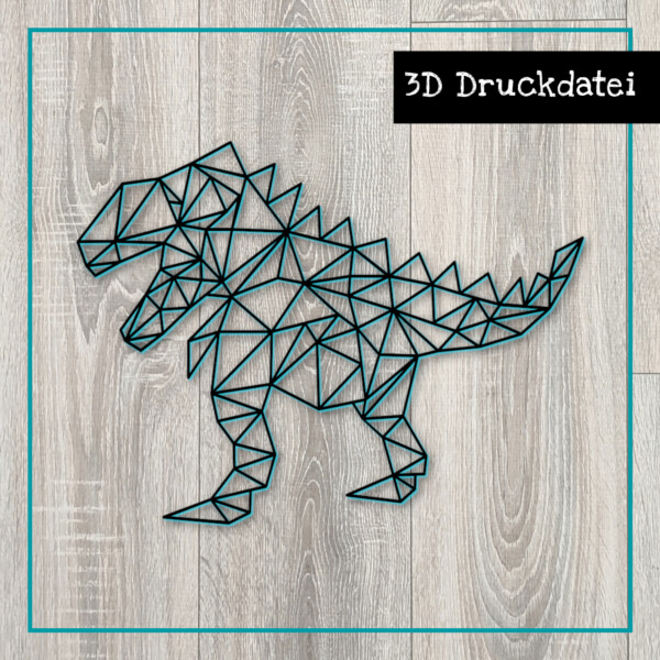 3D Druck Dino Polygonaltier