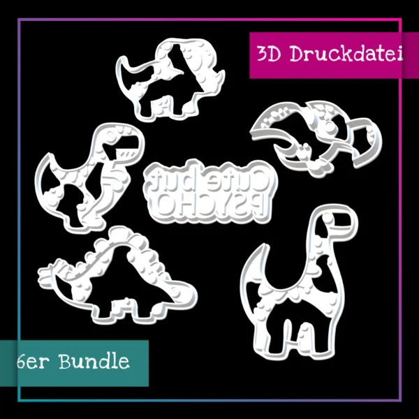3D Druck Dino Keksausstecher Cookie Cutter