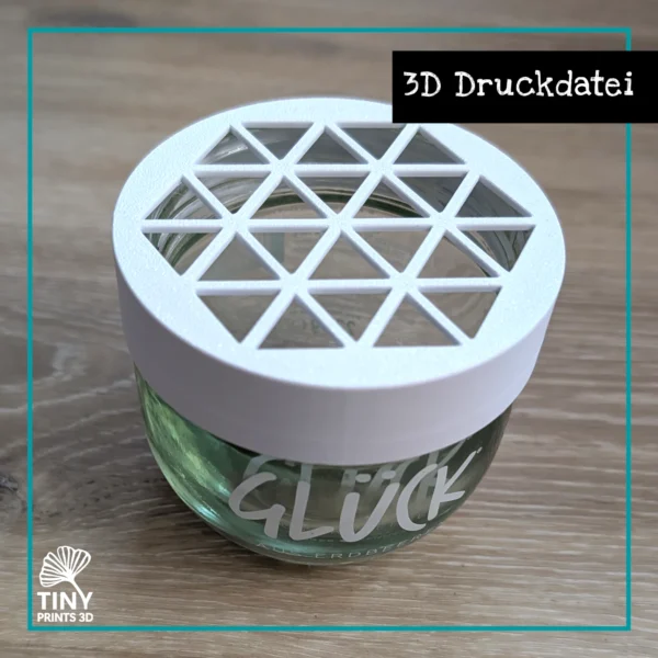 Deckel für das Marmeladenglas Glück
