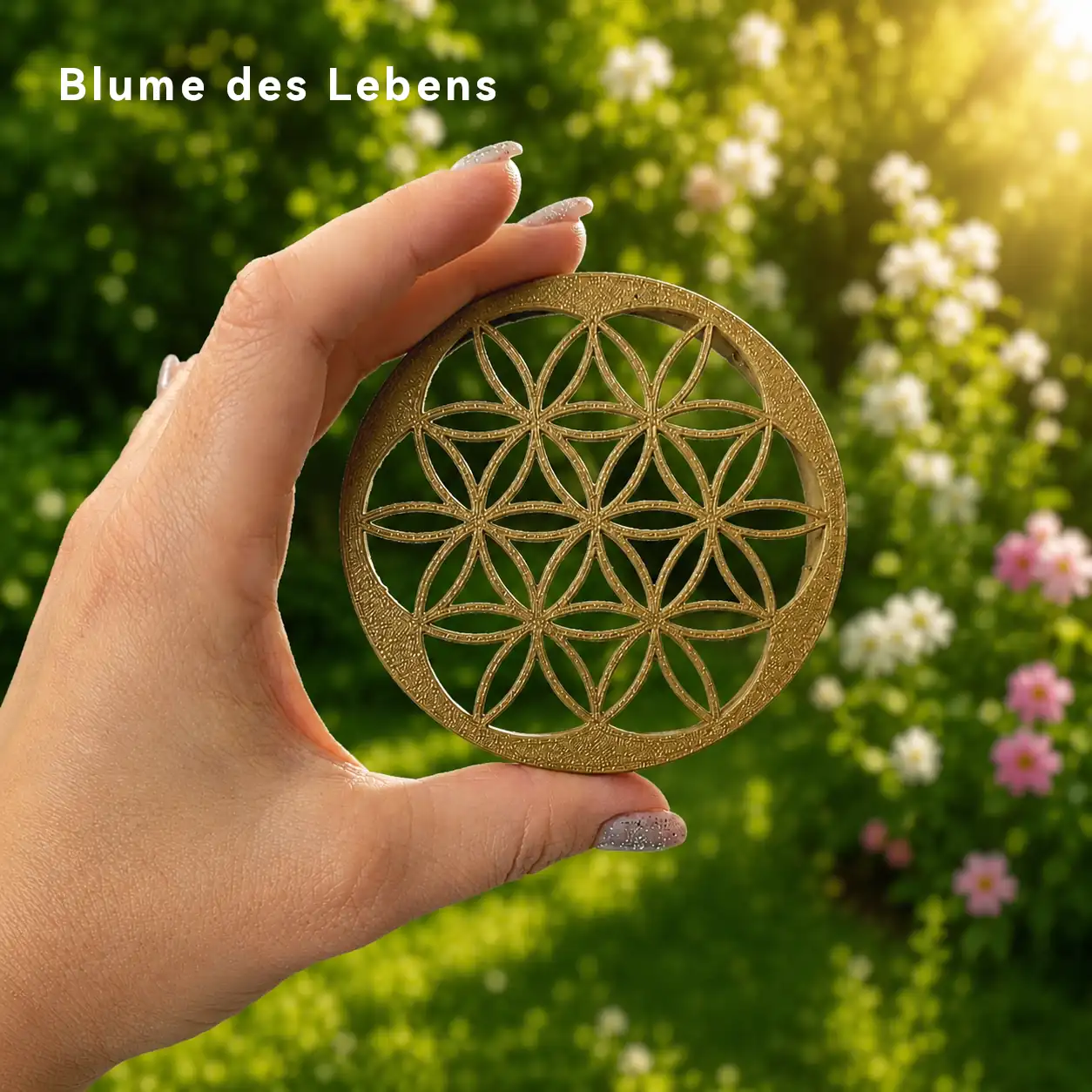 Blumenretter für das Glück Marmeladenglas Kleine Stiche Blumenretter Blume des Lebens für das Glücksglas