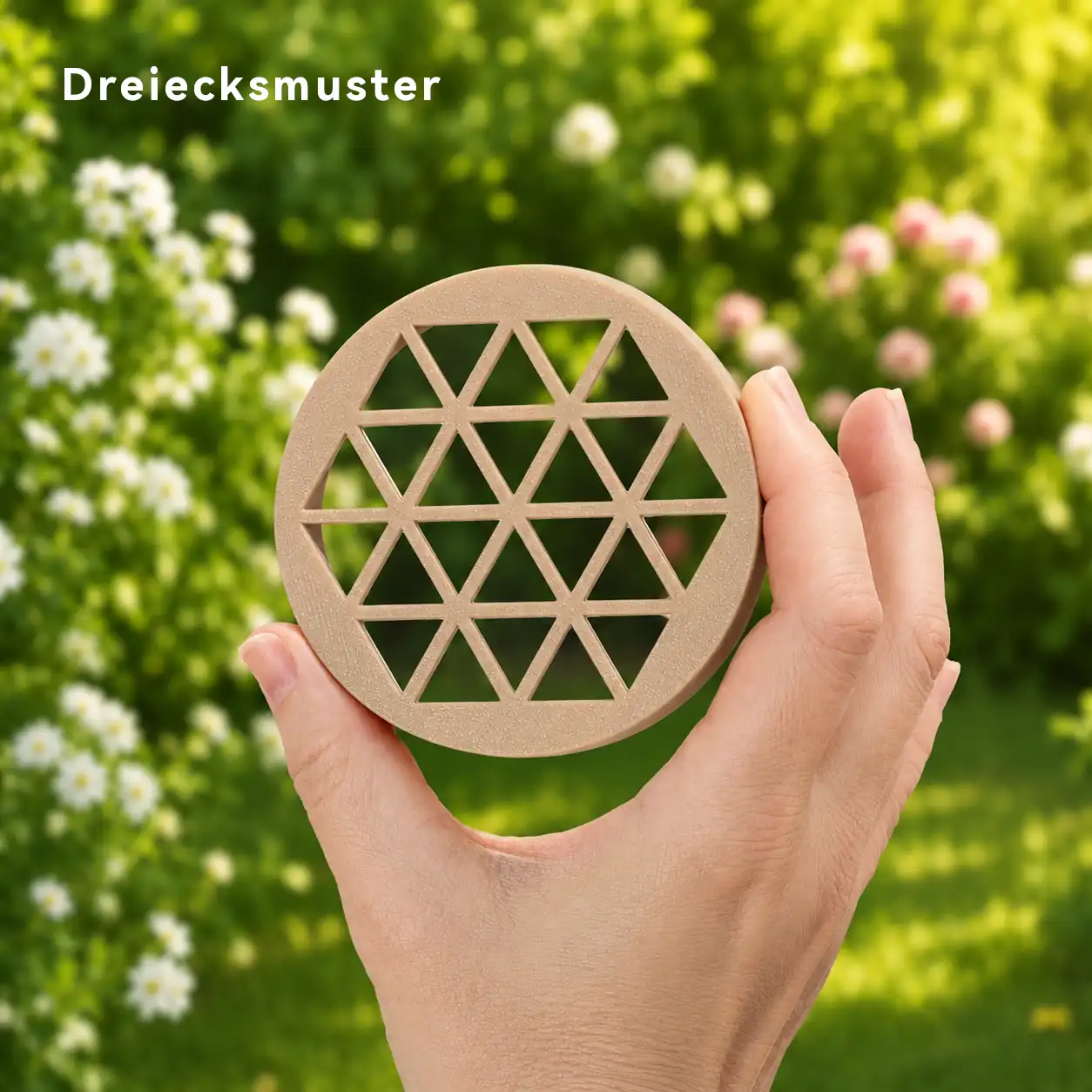 Blumenretter für das Glück Marmeladenglas Kleine Stiche Blumenretter mit Dreiecksmuster für das Glücksglas