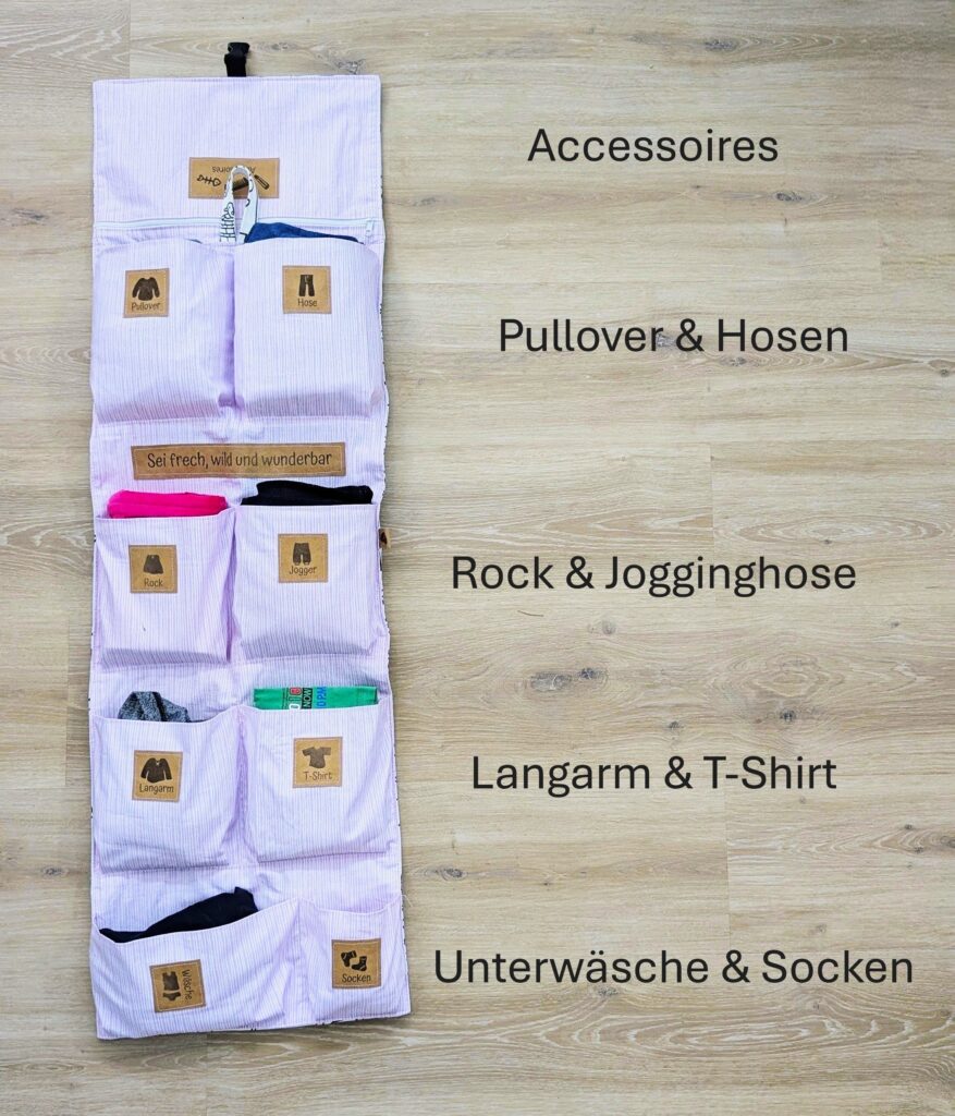 Was gehört in die Wechselkleidungstasche? Die praktische Checkliste für Kindergarten & Kita Kleine Stiche Fertig genähte Tasche für Wechselkleidung im Einsatz – Modell Max