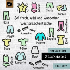 Applikation-Stickdatei im 19er Bundle