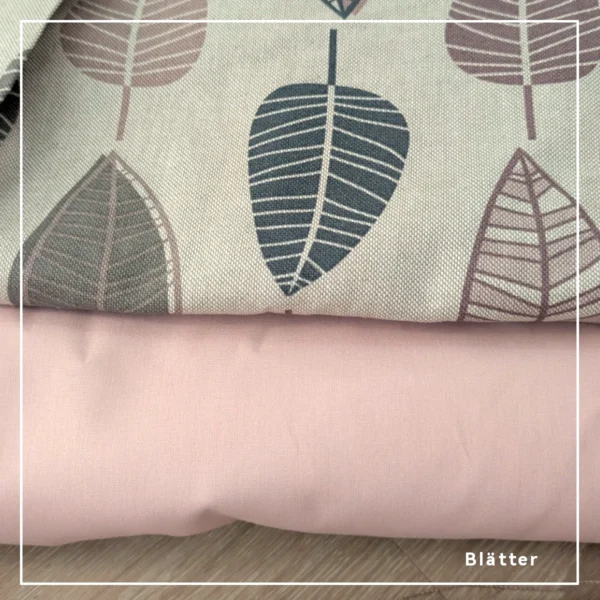 Blättermuster mit rosa für Innen