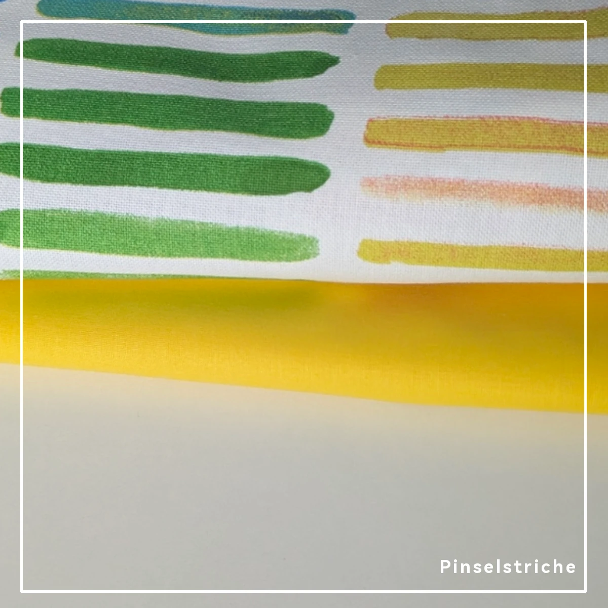 Kleine Kindergartentasche für Wechselkleidung - Modell 'Holli' Kleine Stiche Kindergartentasche Wechselkleidung -Stoff Pinselstriche Gelb