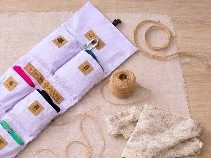 Kindergartentasche-max-faecher-aufteileung-detail Kindergartentasche Max mit Fächeraufteilung für Wechselkleidung im Detail